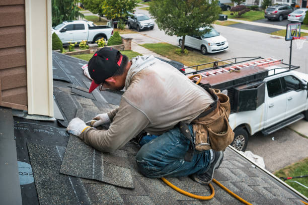 Professional Roof Installation technician working in Roselle Park, NJ